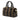 Brown Fendi Pequin Coated Canvas Boston Bag
