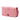 Pink Prada Saffiano Trimmed City Calf Cahier Heart and Flower Wallet on Chain Crossbody Bag