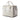 White Prada Glace Calf Twin Pocket Double Handle Satchel