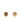 Gold Chanel CC Gold Plated Round Clip On Earrings