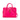 Pink Saint Laurent Small Leather Monogram Cabas Satchel