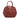 Red Burberry Medium Grained Calfskin Heritage Orchard Bowling Bag Satchel