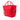 Red Dior Medium Smooth Calfskin Diorbar Tote