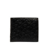 Black Burberry TB Embossed Leather Bifold Wallet - Designer Revival
