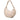 White Fendi Small Leather Braided Fendigraphy Hobo