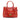 Red Prada Saffiano Vernice Front Pocket Galleria Double Zip Satchel