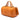 Orange Gucci Medium Pebbled Calfskin Soho Boston Bag