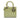 Green Dior Medium Patent Cannage Lady Dior Satchel