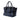 Blue Prada Bicolor Glace Calf Sound Lock Satchel