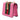 Pink Gucci Mini Calfskin Web Sylvie Chain Crossbody