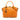 Orange Gucci Medium Microguccissima GG Charm Dome Satchel