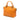 Orange Gucci Medium Microguccissima GG Charm Dome Satchel