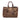 Brown Prada Vitello Daino Trimmed Tessuto Satchel