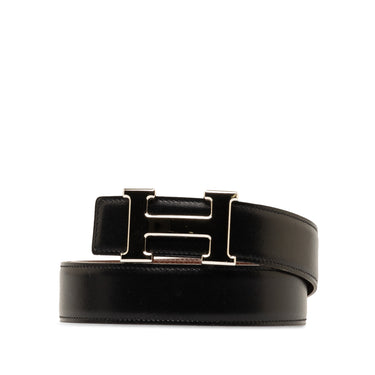 Black Hermès Constance Reversible Belt