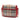 Beige Burberry Mini Haymarket Check Coated Canvas Tassel Crossbody