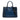 Blue Prada Medium Bicolor Saffiano Lux Galleria Double Zip Satchel
