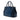 Blue Prada Medium Bicolor Saffiano Lux Galleria Double Zip Satchel