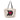 White Prada Canvas Canapa Printed Banana Tote