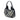 Gray Burberry Beat Check Nylon Brooklyn Hobo Shoulder Bag