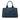 Blue Prada Small Denim Canapa Logo Satchel
