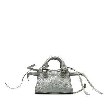 Gray Balenciaga Small B Crossbody Bag