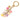 Gold Louis Vuitton Gold Plated and Enamel Pastilles Key Chain and Bag Charm