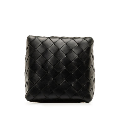 Black Bottega Veneta Intrecciato Mini Knot Bucket Bag