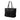 Black Prada Saffiano Trimmed Tessuto Tote