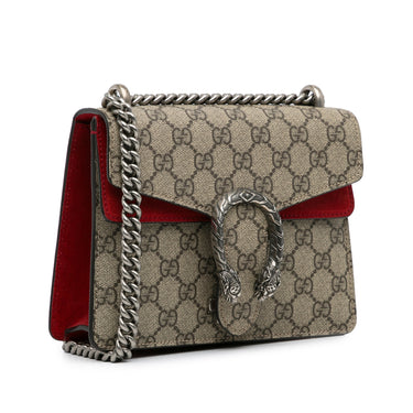 Brown Gucci Mini GG Supreme Dionysus Crossbody Bag - Designer Revival
