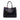 Black Prada Medium Saffiano Cuir Double Satchel - Designer Revival