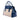 Blue Prada Saffiano Cuir Trimmed Canapa Satchel