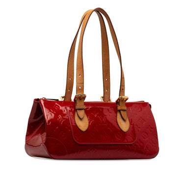 Red Louis Vuitton Monogram Vernis Rosewood Avenue Shoulder Bag - Designer Revival