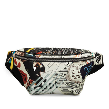 White Fendi x Karl Kollage Nylon Belt Bag - Designer Revival
