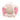 White and Pink Chanel Lambskin La Pausa Coco Lifesaver Round Bag