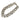 Silver Louis Vuitton Brass Monogram Chain Link Bracelet