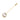 Gold Hermès Gold Plated Clou de Selle Stick Pin Brooch