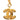 Gold Chanel CC Gold Plated Quilted Pendant Necklace