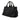 Black Prada Denim Canapa Logo Tote Satchel