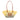 Yellow LOEWE Paula Ibiza Small Anagram Degrade Raffia Basket Tote