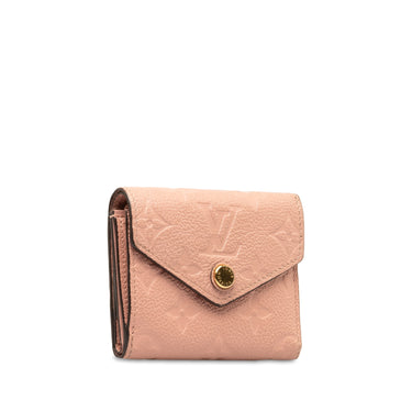 Pink Louis Vuitton Monogram Empreinte Zoe Small Wallet - Designer Revival
