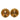 Gold Chanel CC Gold Plated Round Clip On Earrings