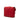 Red Fendi Medium Leather Baguette Messenger Bag