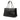 Black Chanel CC Crinkled Calfskin Chain Shopping Tote
