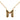 Gold Louis Vuitton Gold Plated LV and Me Letter M Pendant Necklace