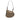 Beige Fendi Zucchino Oyster Shoulder Bag