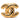Gold Chanel CC Gold Plated Quilted Brooch