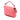 Pink Fendi Mini Zucca Embossed Leather Baguette Satchel