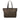 Brown Fendi Medium Zucca Canvas Studded Roll Tote