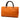 Orange Gucci Medium Calfskin Bamboo Shopper Satchel
