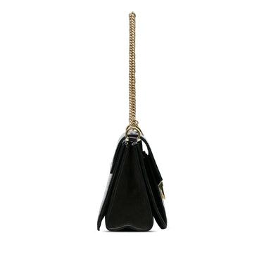 Black Givenchy Small Embossed GV3 Shoulder Bag - Designer Revival